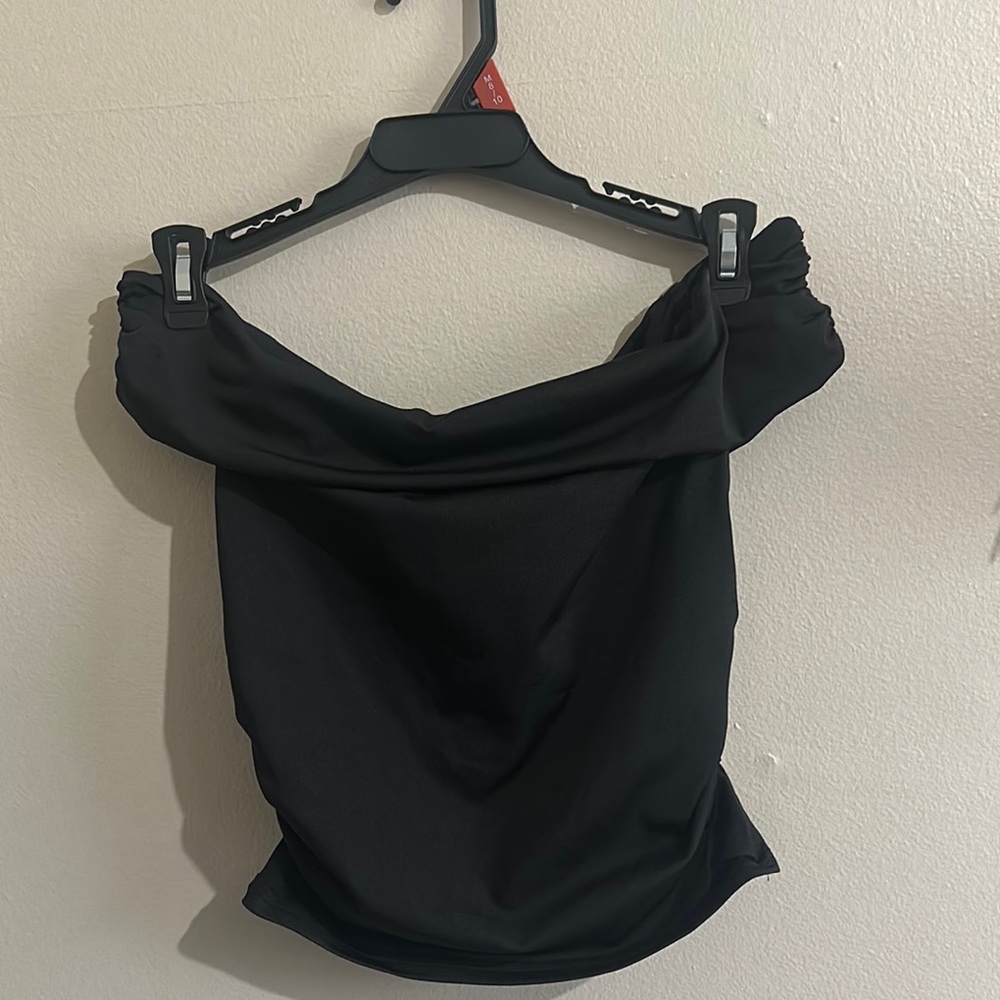 Elegant Black Off-Shoulder Top
